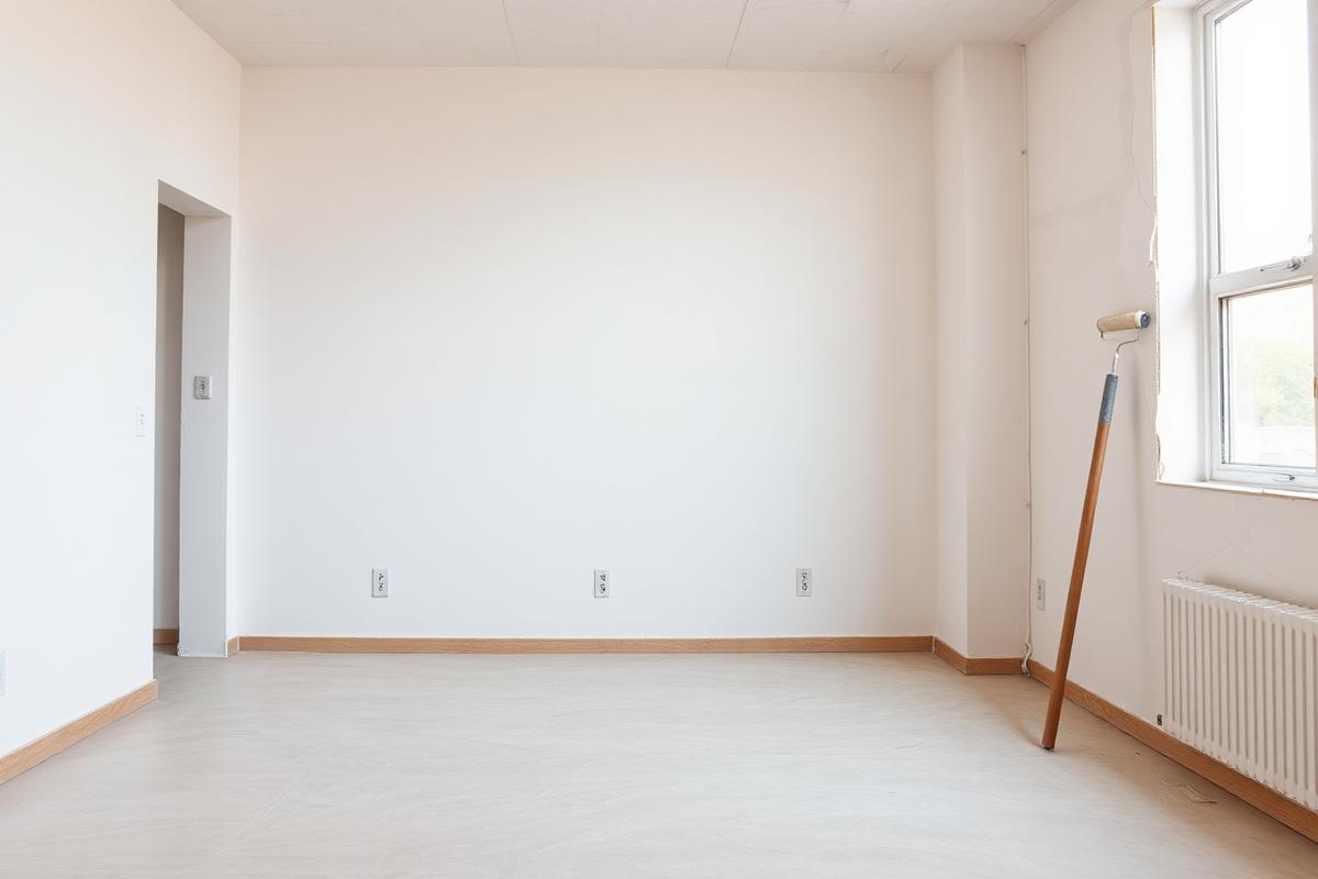 Pintura de gesso e drywall